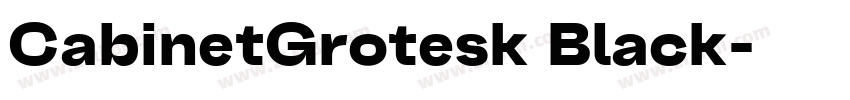 CabinetGrotesk Black字体转换